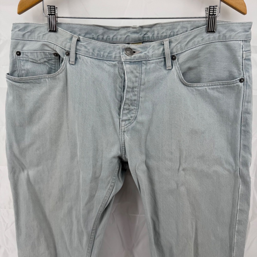 Burberry Brit Jeans Mens 36x32 Grey Slim Fit Button Fly Denim Pants - Picture 4 of 16